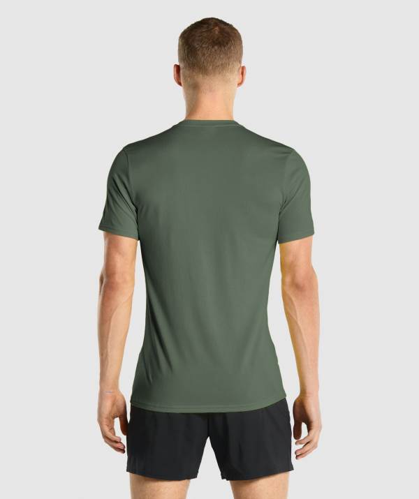 Panske Tricka Gymshark Arrival Zelene | JS6125408